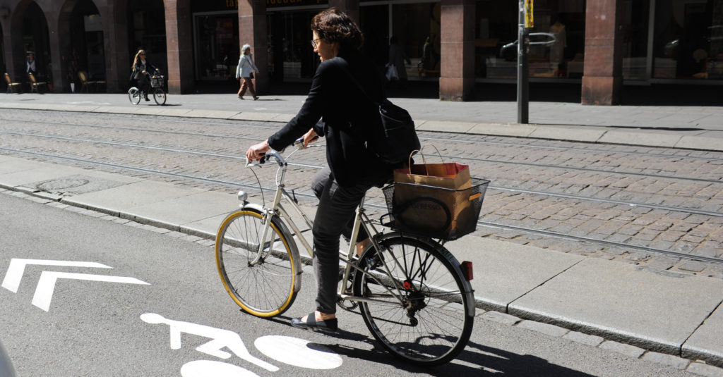 Inauguration Vélorue Strasbourg vélo