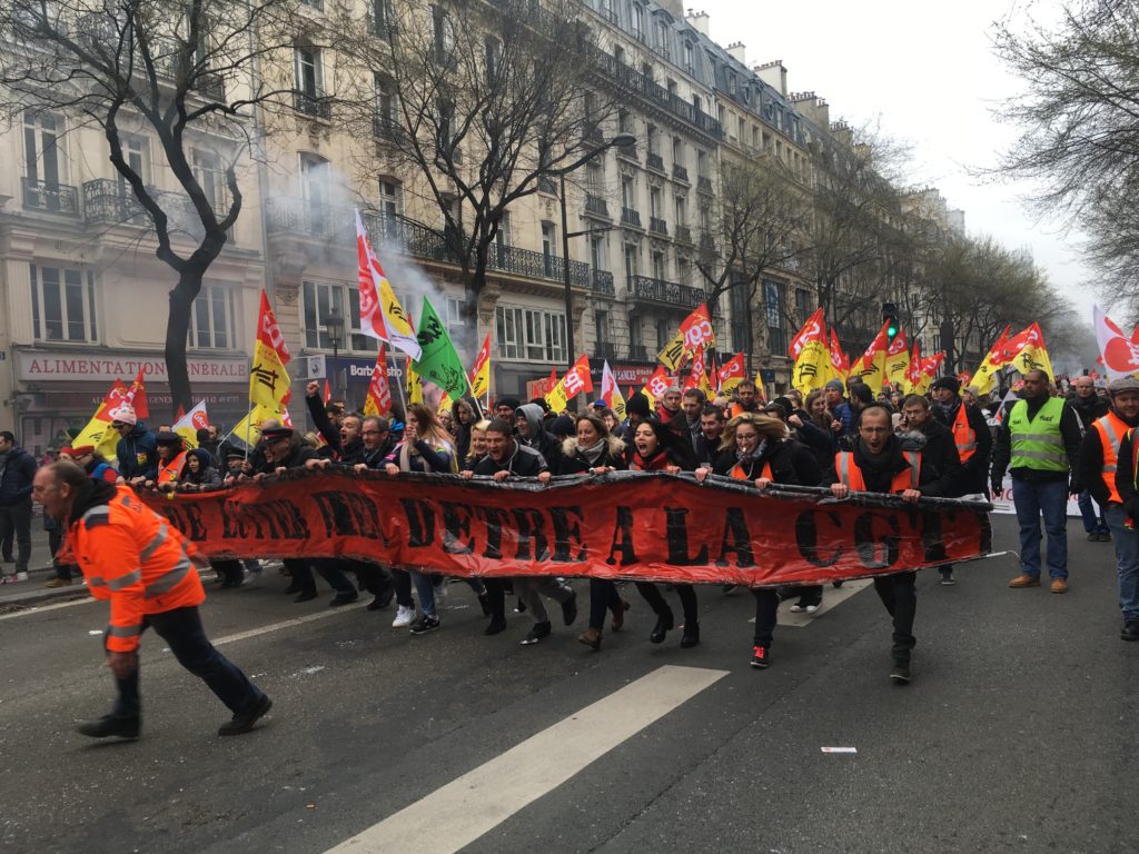 Manifestation syndicat CGT