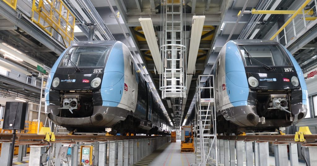 Le technicentre de Val Notre Dame à Argenteuil a