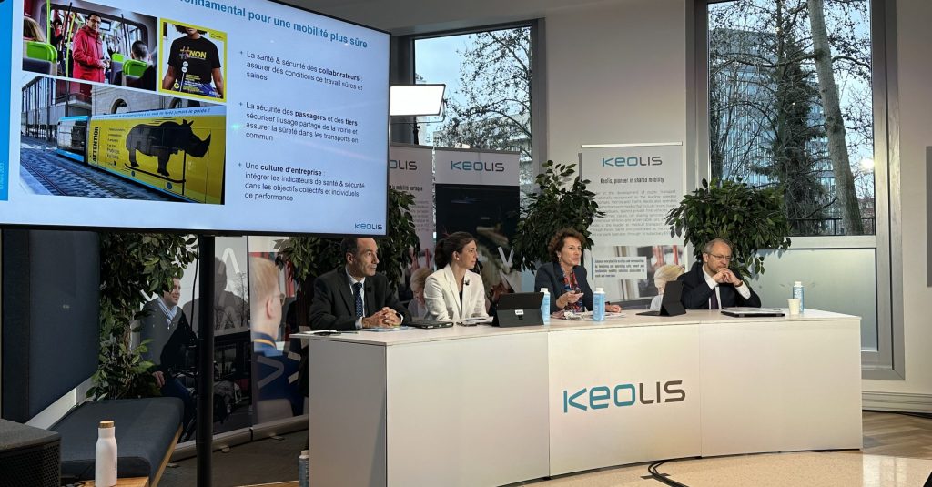 La direction de Keolis présentait les résultats 2022 le 10 mars depuis le nouveau siège du groupe à La Défense.