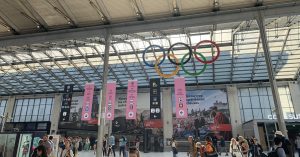 Gare du Nord aux couleurs des JO