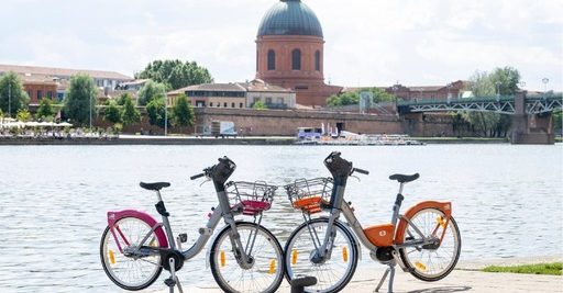 Vélos en libre service à Toulouse